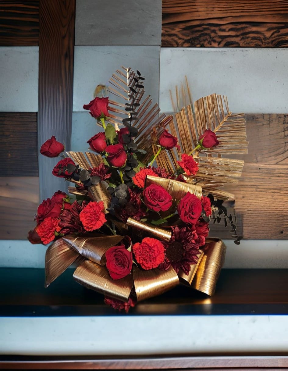 Red and Gold Elegance